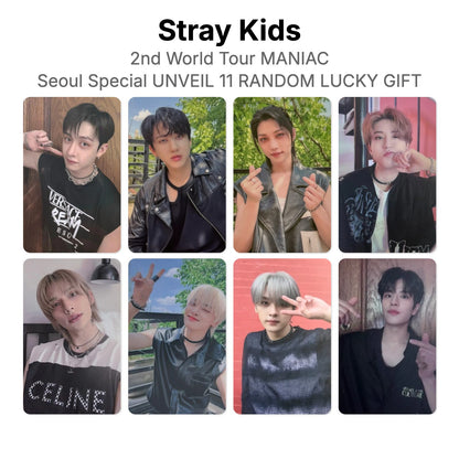 Stray Kids 2nd World Tour MANIAC Seoul Special UNVEIL 11 RANDOM LUCKY GIFT virallinen Photocard