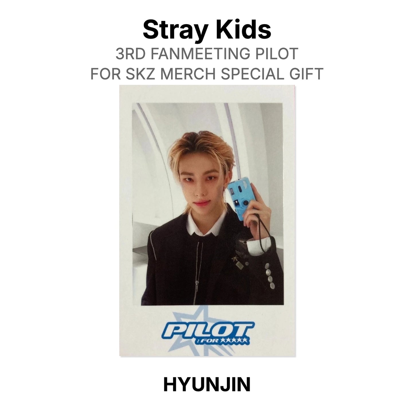 Stray Kids 3RD FANMEETING PILOT : FOR SKZ MERCH SPECIAL GIFT Official Photocard