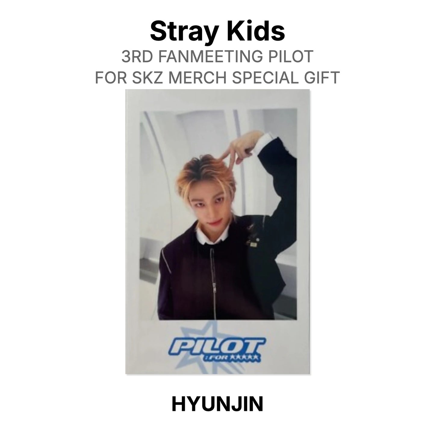 Stray Kids 3RD FANMEETING PILOT : FOR SKZ MERCH SPECIAL GIFT Official Photocard