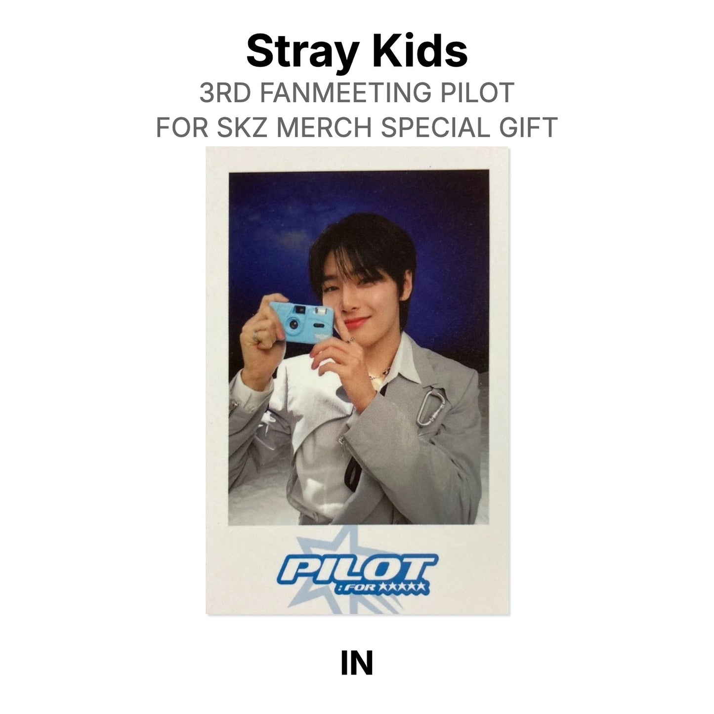 Stray Kids 3RD FANMEETING PILOT : FOR SKZ MERCH SPECIAL GIFT Official Photocard