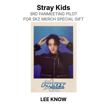 Stray Kids 3RD FANMEETING PILOT : FOR SKZ MERCH SPECIAL GIFT Official Photocard