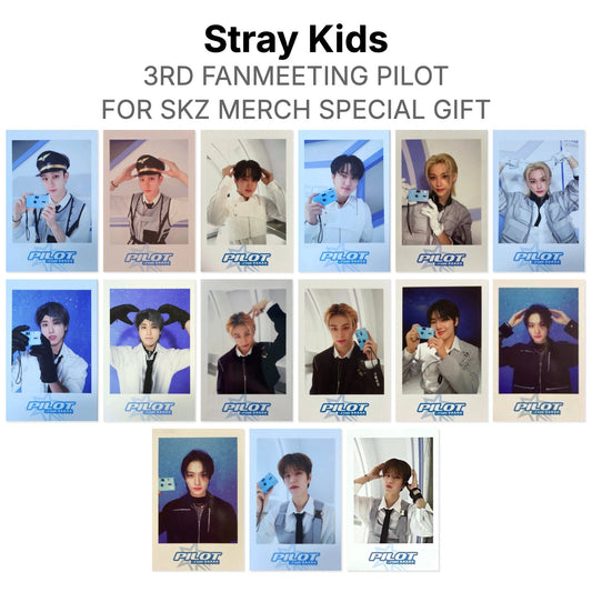 Stray Kids 3RD FANMEETING PILOT : FOR SKZ MERCH SPECIAL GIFT Official Photocard