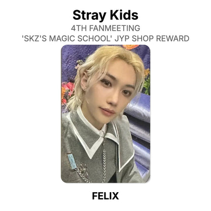 Stray Kids 4TH FANMEETING 'SKZ'S MAGIC SCHOOL' JYP SHOP REWARD Offizielle Photocard