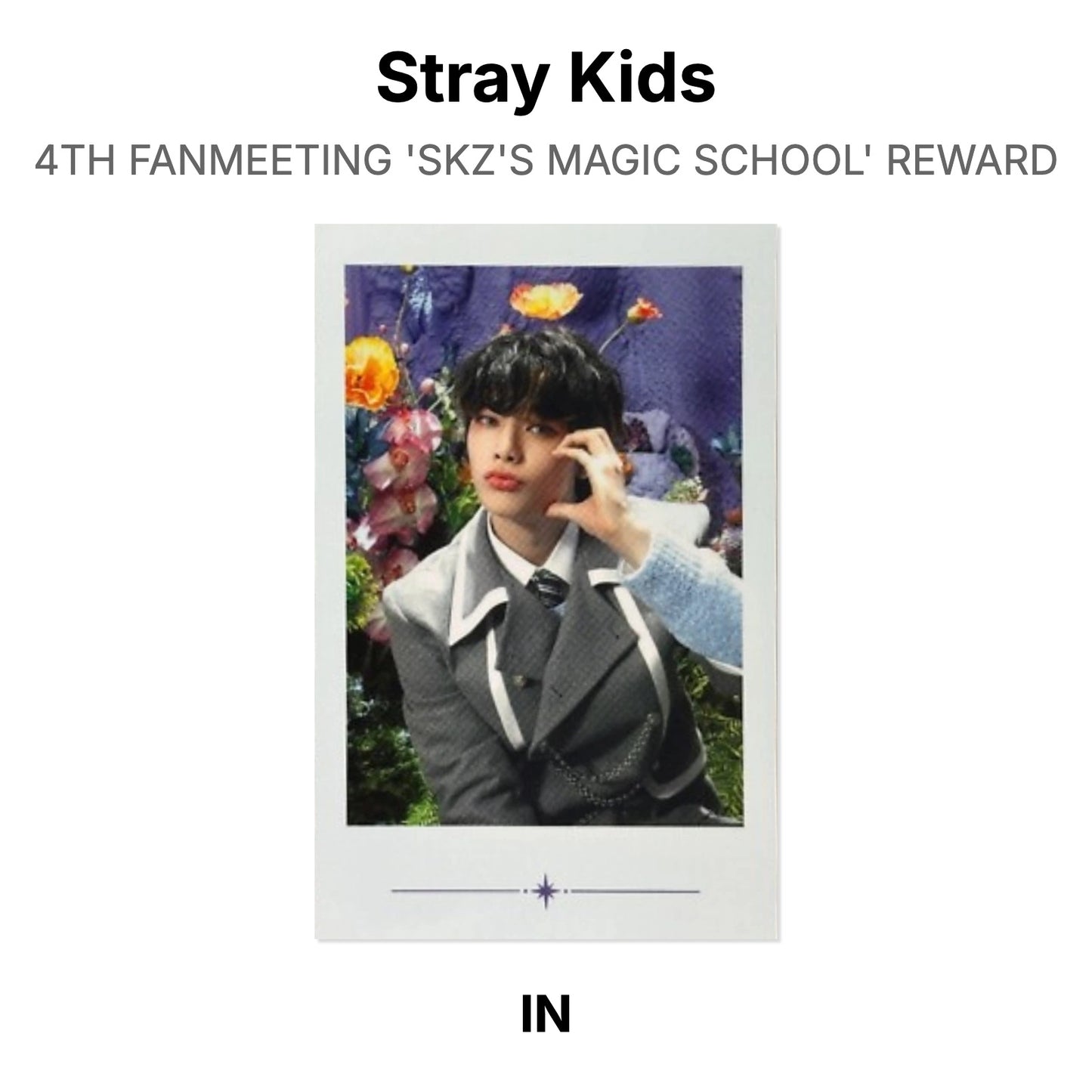 Stray Kids 4TH FANMEETING 'SKZ'S MAGIC SCHOOL' REWARD Official Photocard
