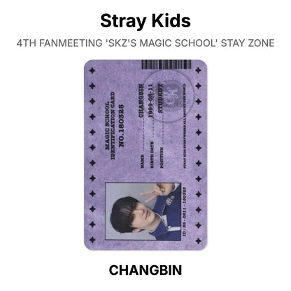 Stray Kids 4TH FANMEETING 'SKZ'S MAGIC SCHOOL' STAY ZONE Official Photocard