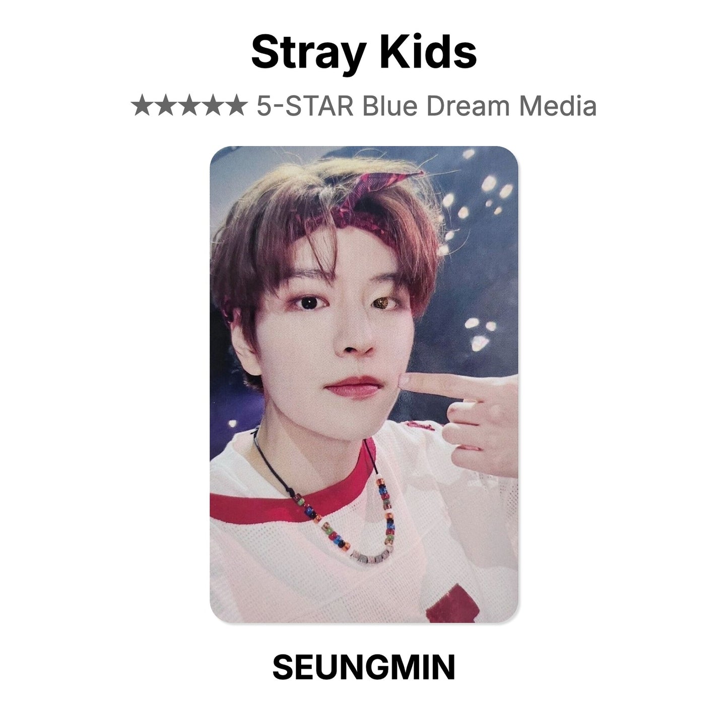Stray Kids 5-STAR Blue Dream Media photocard ufficiale