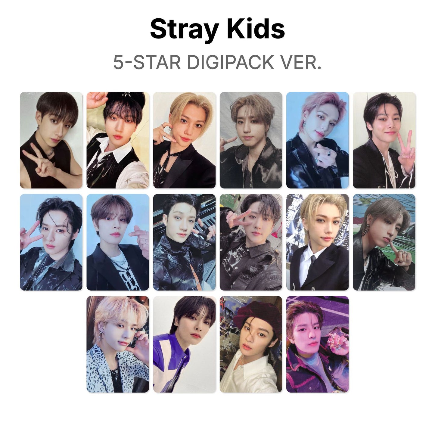Stray Kids 5-STAR DIGIPACK VER. photocard ufficiale