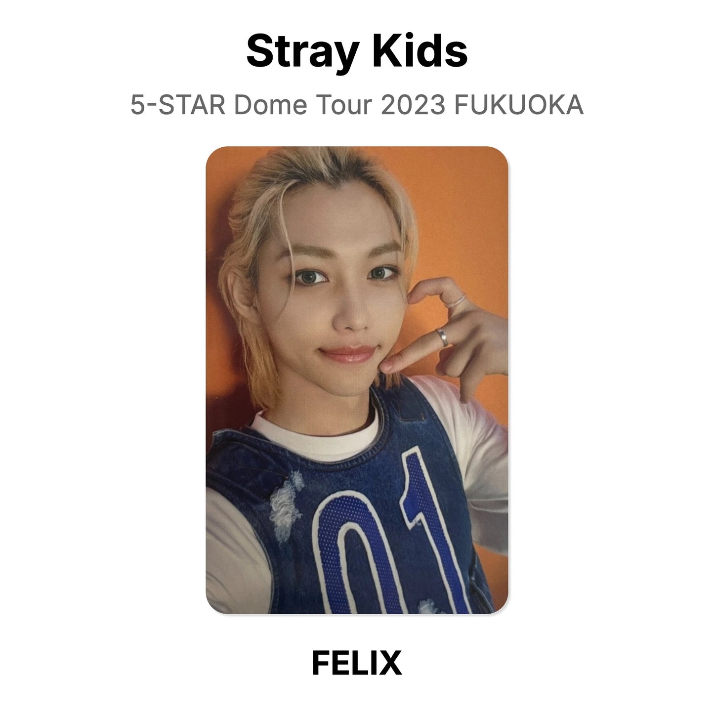 Stray Kids 5-STAR Dome Tour 2023 FUKUOKA Official Photocard