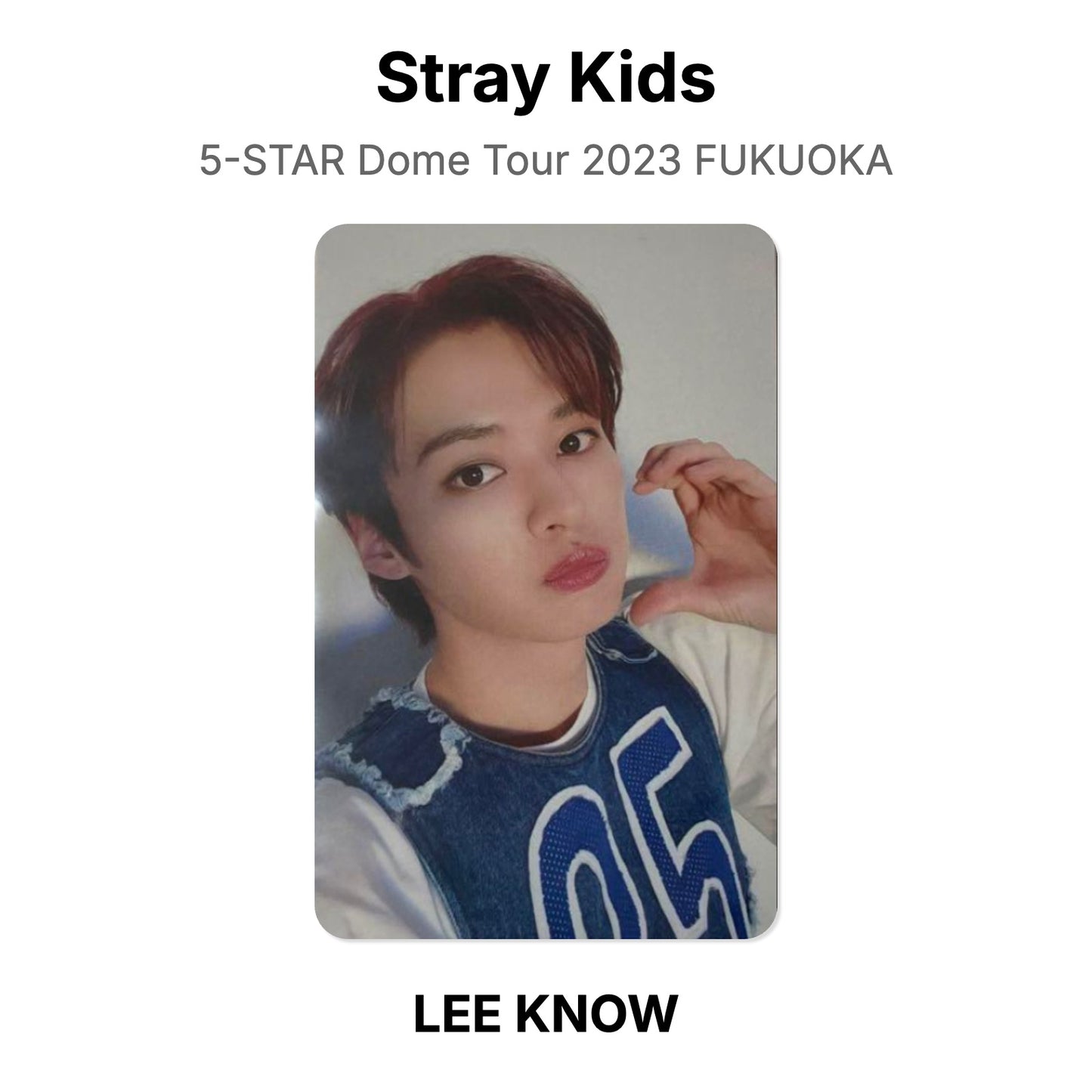 Stray Kids 5-STAR Dome Tour 2023 FUKUOKA Official Photocard