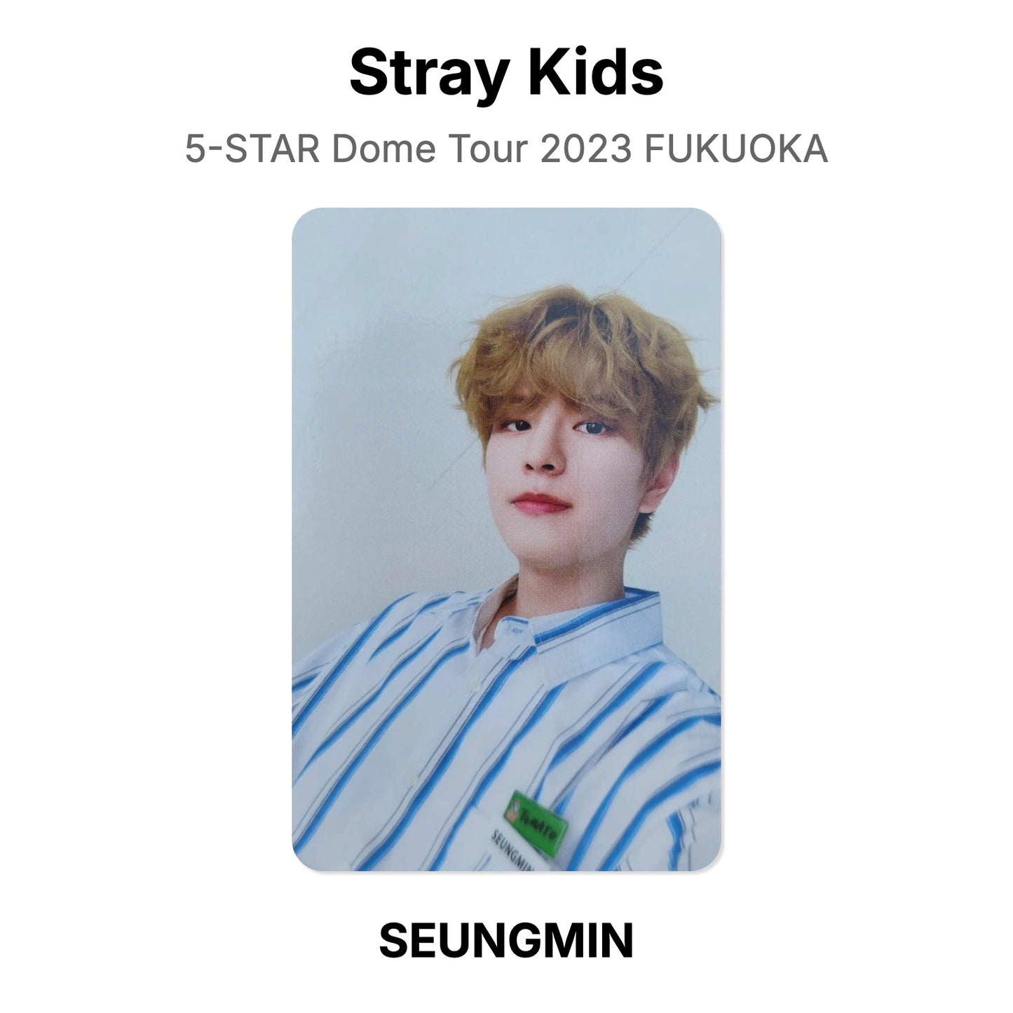 Stray Kids 5-STAR Dome Tour 2023 FUKUOKA Official Photocard