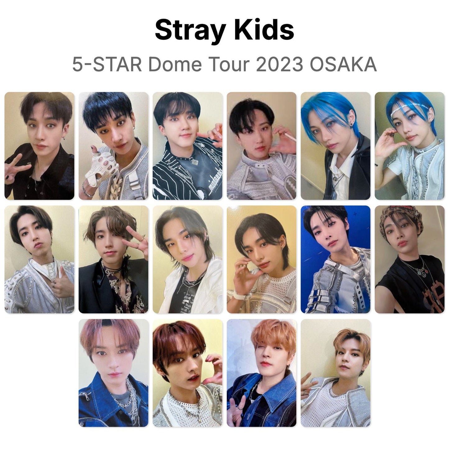 Stray Kids 5-STAR Dome Tour 2023 OSAKA photocard resmi