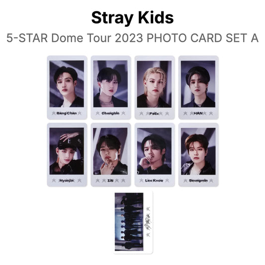 Stray Kids 5-STAR Dome Tour 2023 PHOTO CARD SET A Official Photocard