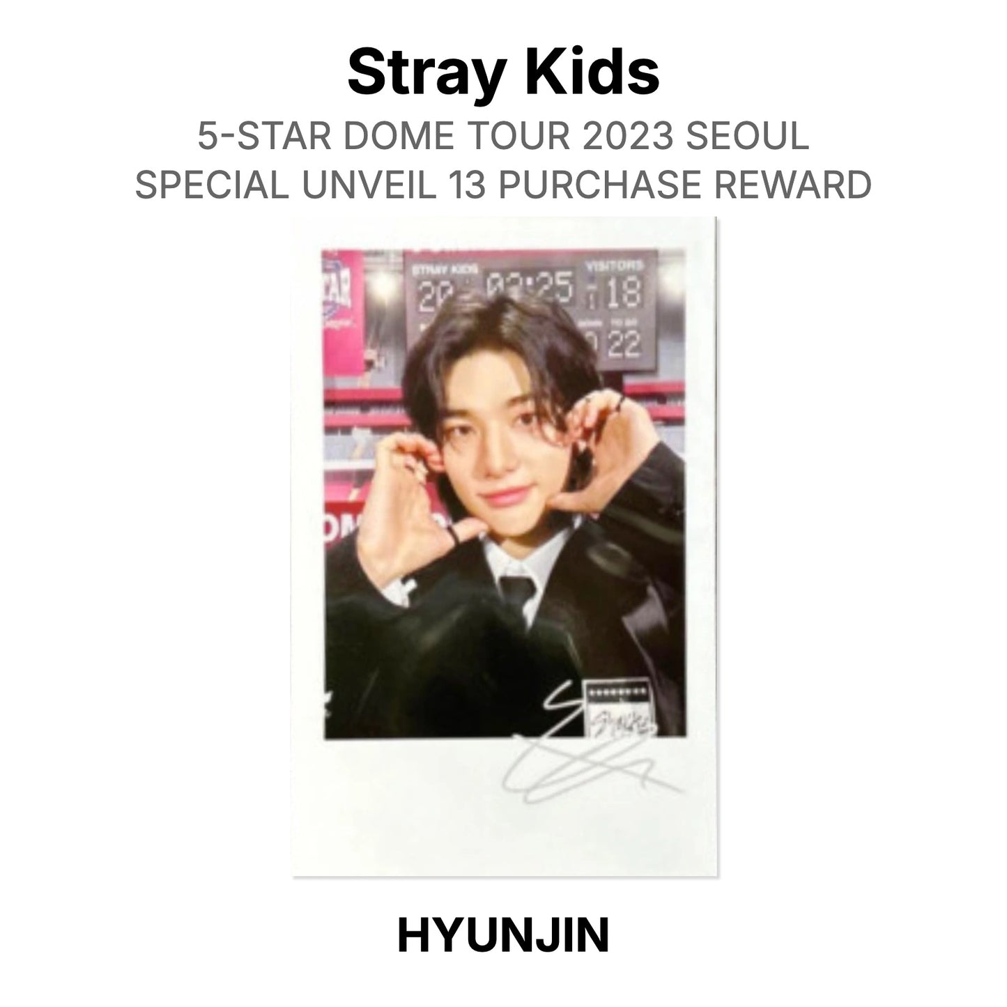 Stray Kids 5-STAR DOME TOUR 2023 SEOUL SPECIAL UNVEIL 13 PURCHASE REWARD Official Photocard