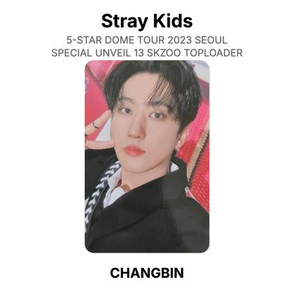 Stray Kids 5-STAR DOME TOUR 2023 SEOUL SPECIAL UNVEIL 13 SKZOO TOPLOADER Offizielle Photocard