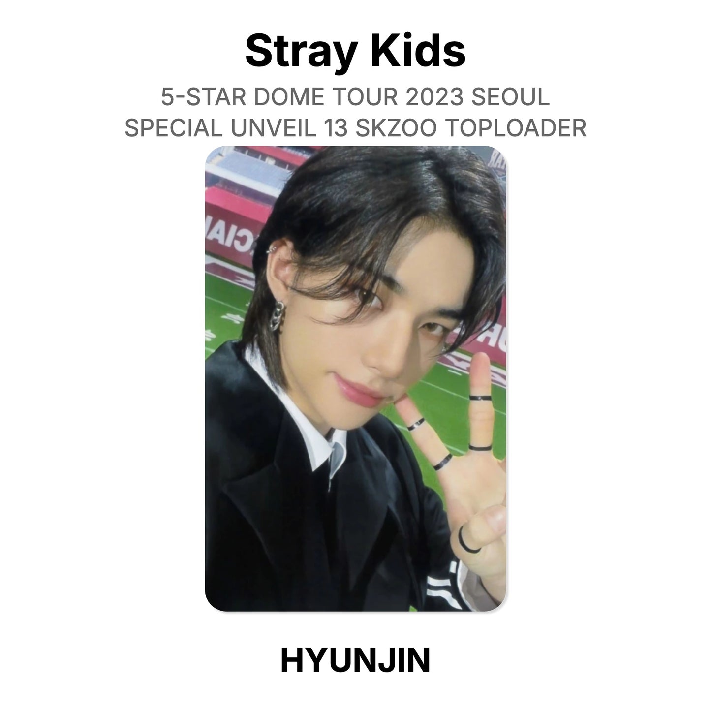 Stray Kids 5-STAR DOME TOUR 2023 SEOUL SPECIAL UNVEIL 13 SKZOO TOPLOADER Offizielle Photocard