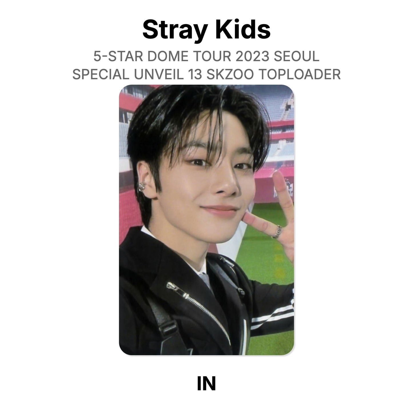 Stray Kids 5-STAR DOME TOUR 2023 SEOUL SPECIAL UNVEIL 13 SKZOO TOPLOADER Offizielle Photocard