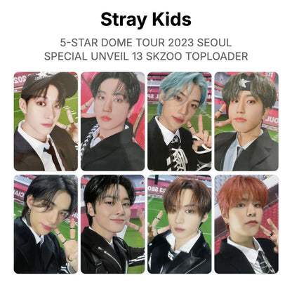 Stray Kids 5-STAR DOME TOUR 2023 SEOUL SPECIAL UNVEIL 13 SKZOO TOPLOADER Offizielle Photocard