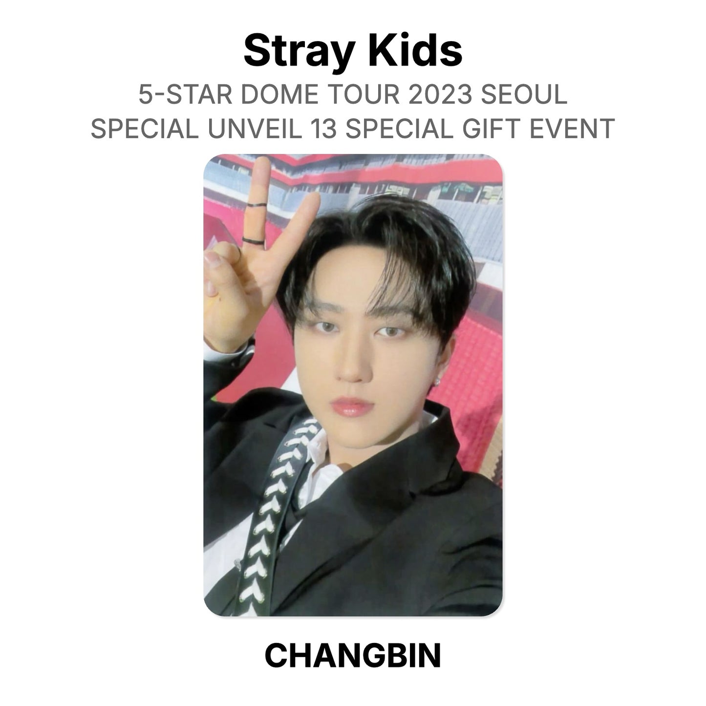 Stray Kids 5-STAR DOME TOUR 2023 SEOUL SPECIAL UNVEIL 13 SPECIAL GIFT EVENT Official Photocard