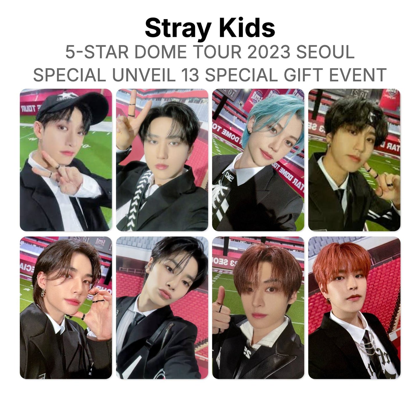 Stray Kids 5-STAR DOME TOUR 2023 SEOUL SPECIAL UNVEIL 13 SPECIAL GIFT EVENT Official Photocard