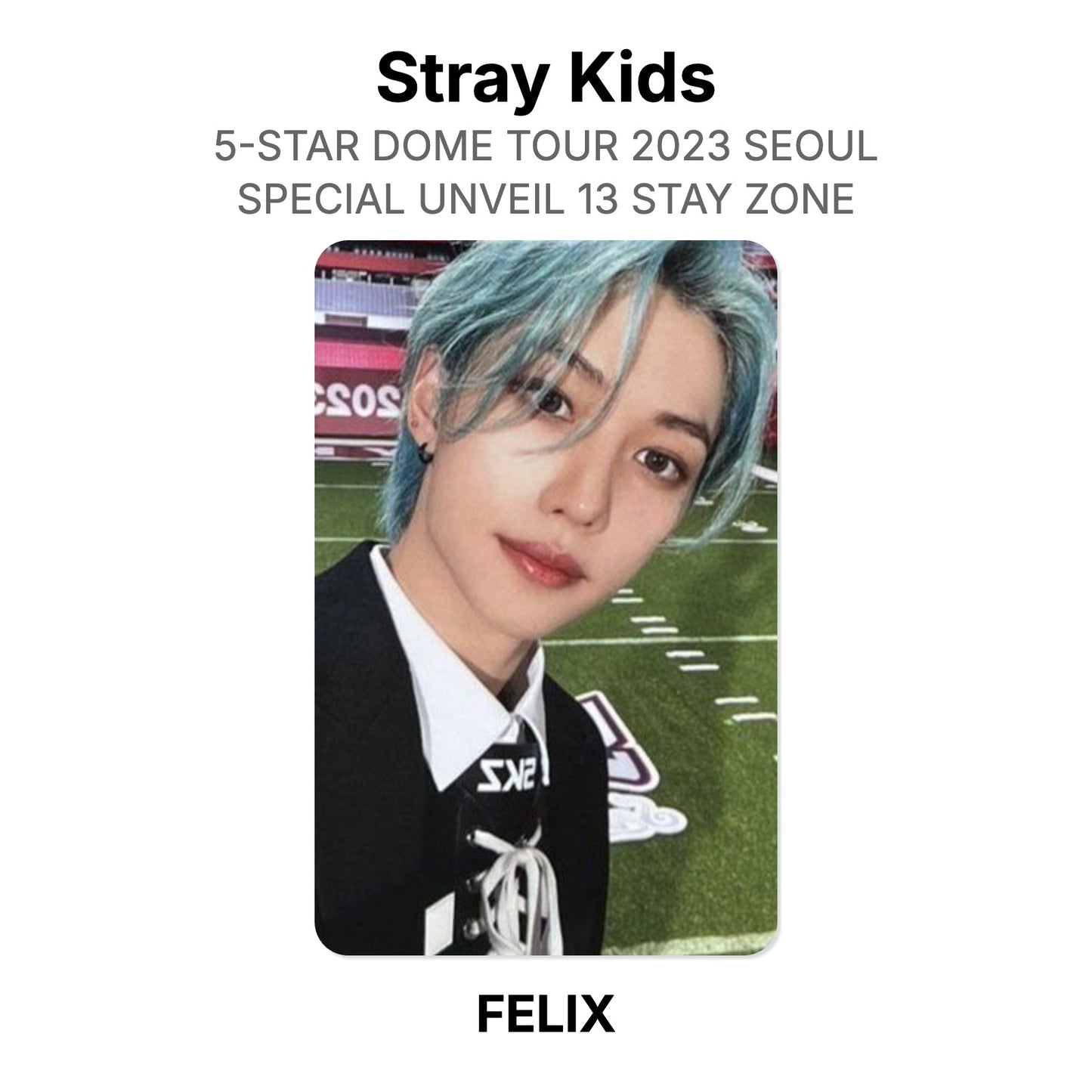 Stray Kids 5-STAR DOME TOUR 2023 SEOUL SPECIAL UNVEIL 13 STAY ZONE Official Photocard