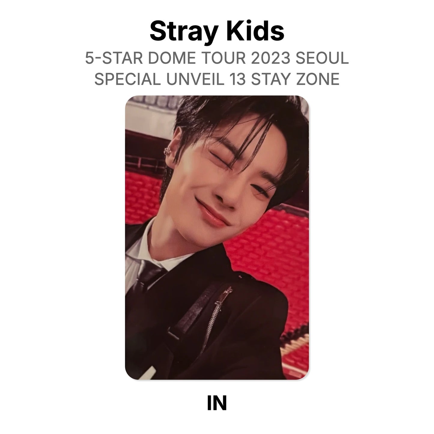 Stray Kids 5-STAR DOME TOUR 2023 SEOUL SPECIAL UNVEIL 13 STAY ZONE Official Photocard