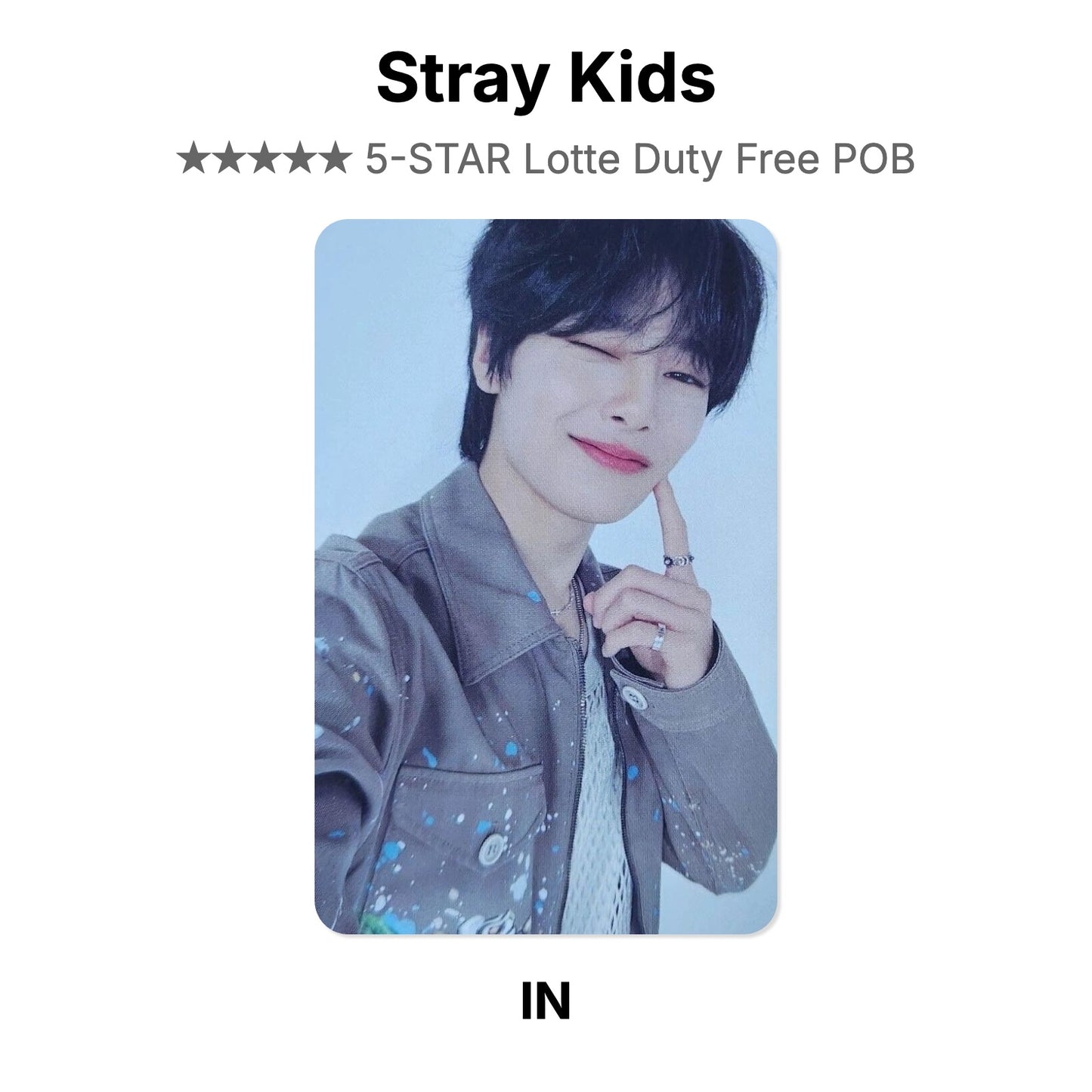 Stray Kids 5-STAR Lotte Duty Free POB photocard oficial