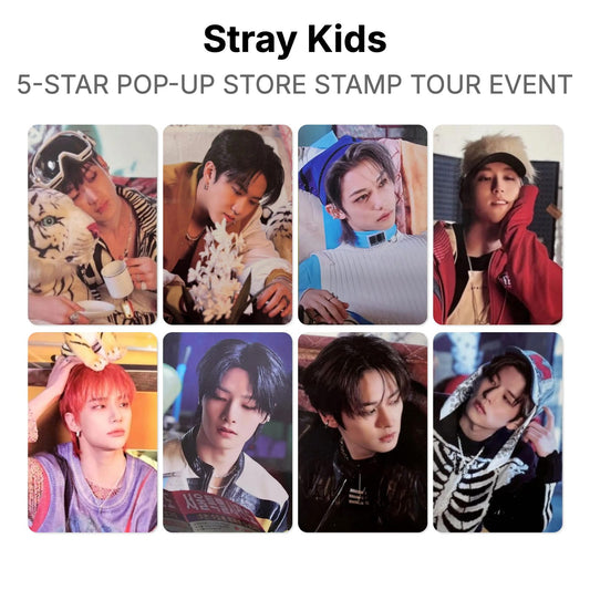 Stray Kids 5-STAR POP-UP STORE STAMP TOUR EVENT photocard ufficiale