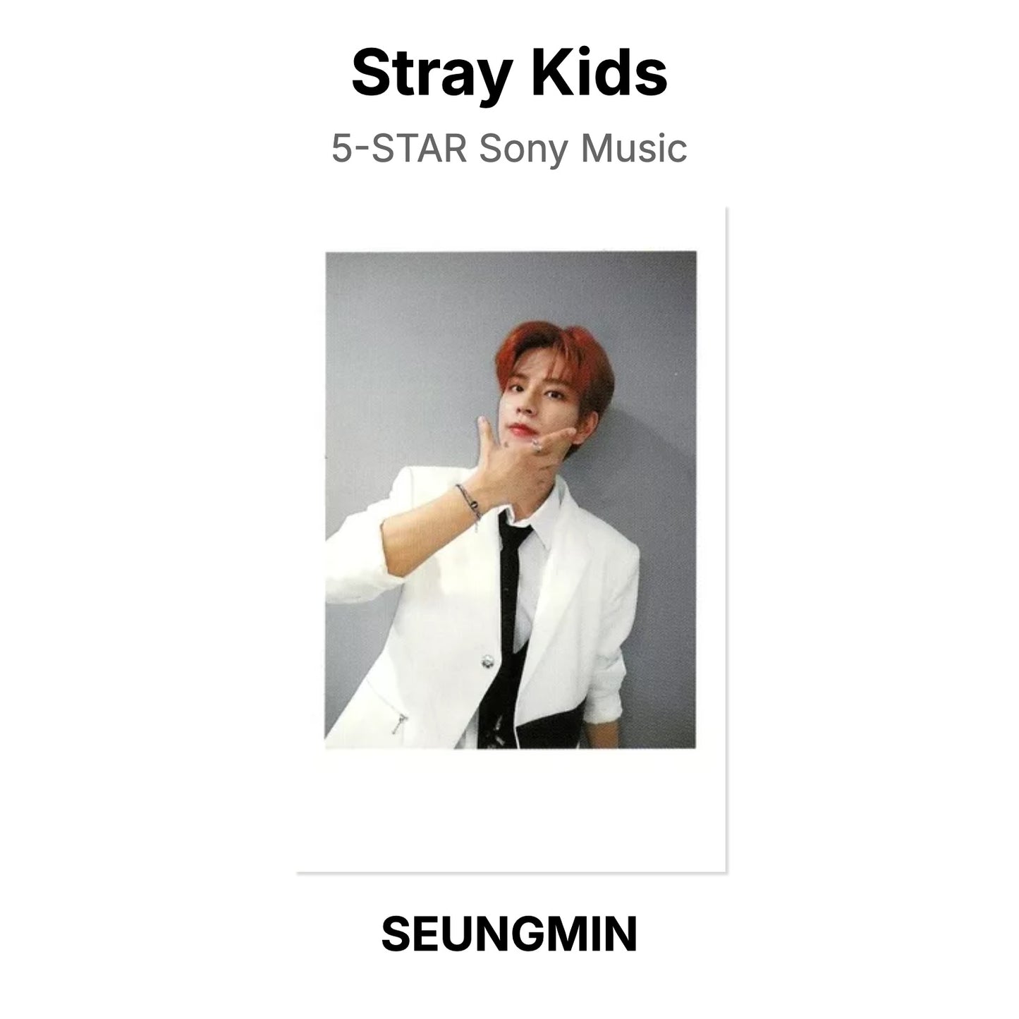 Stray Kids 5-STAR Sony Music officiellt Photocard