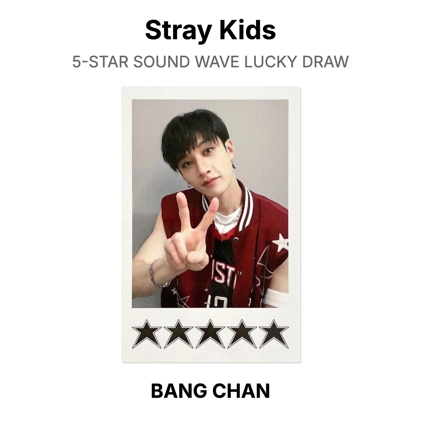 Stray Kids 5-STAR SOUND WAVE LUCKY DRAW Offizielle Photocard