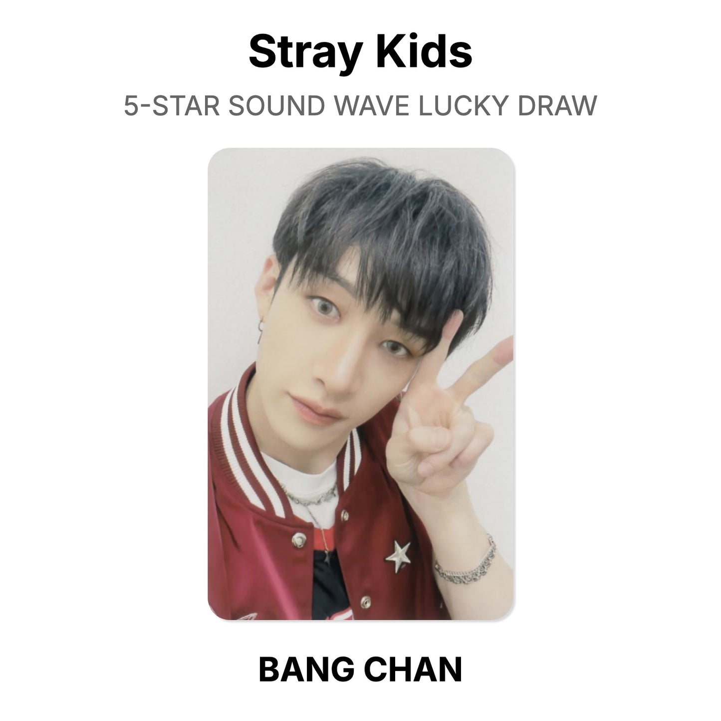 Stray Kids 5-STAR SOUND WAVE LUCKY DRAW Offizielle Photocard