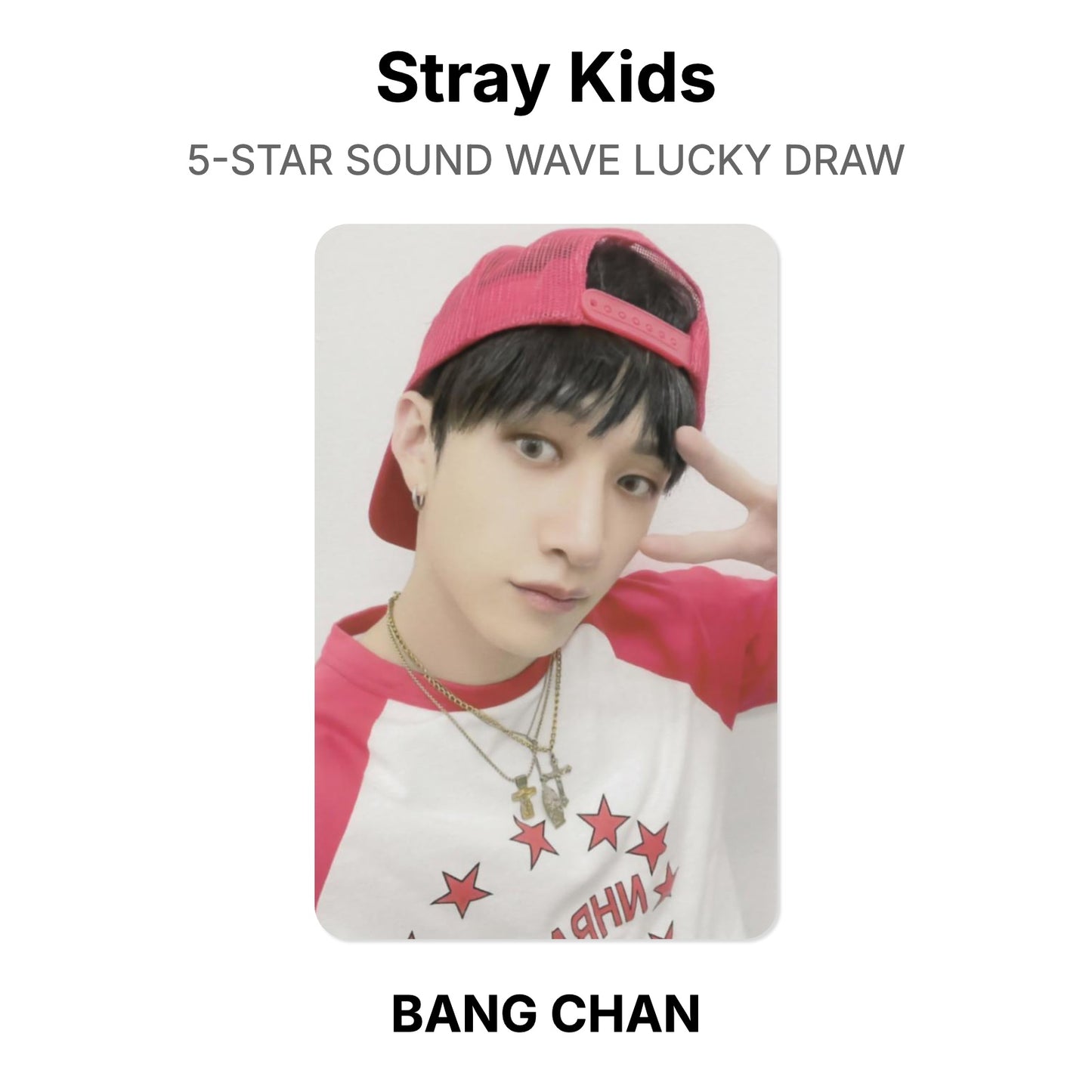 Stray Kids 5-STAR SOUND WAVE LUCKY DRAW Offizielle Photocard