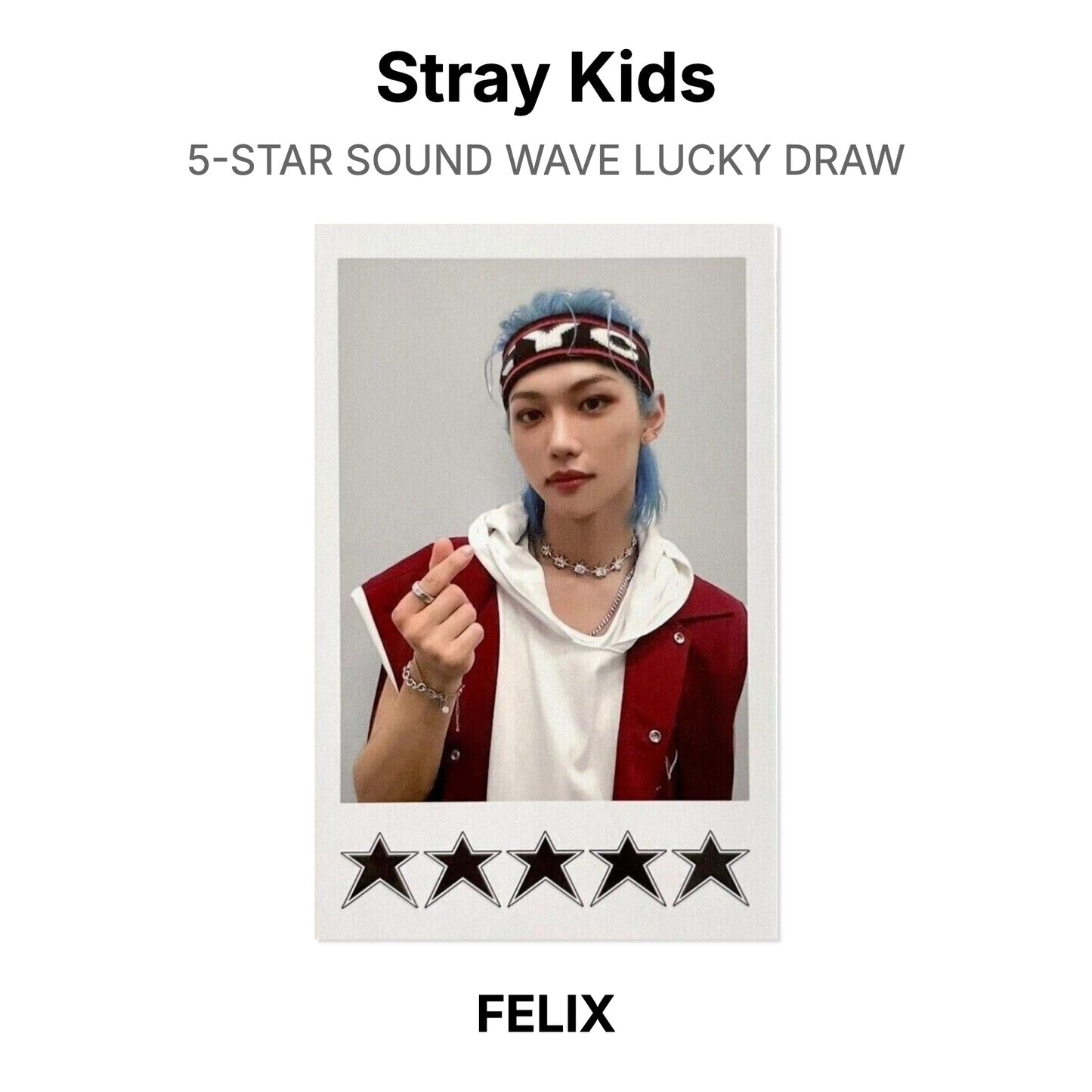 Stray Kids 5-STAR SOUND WAVE LUCKY DRAW Offizielle Photocard