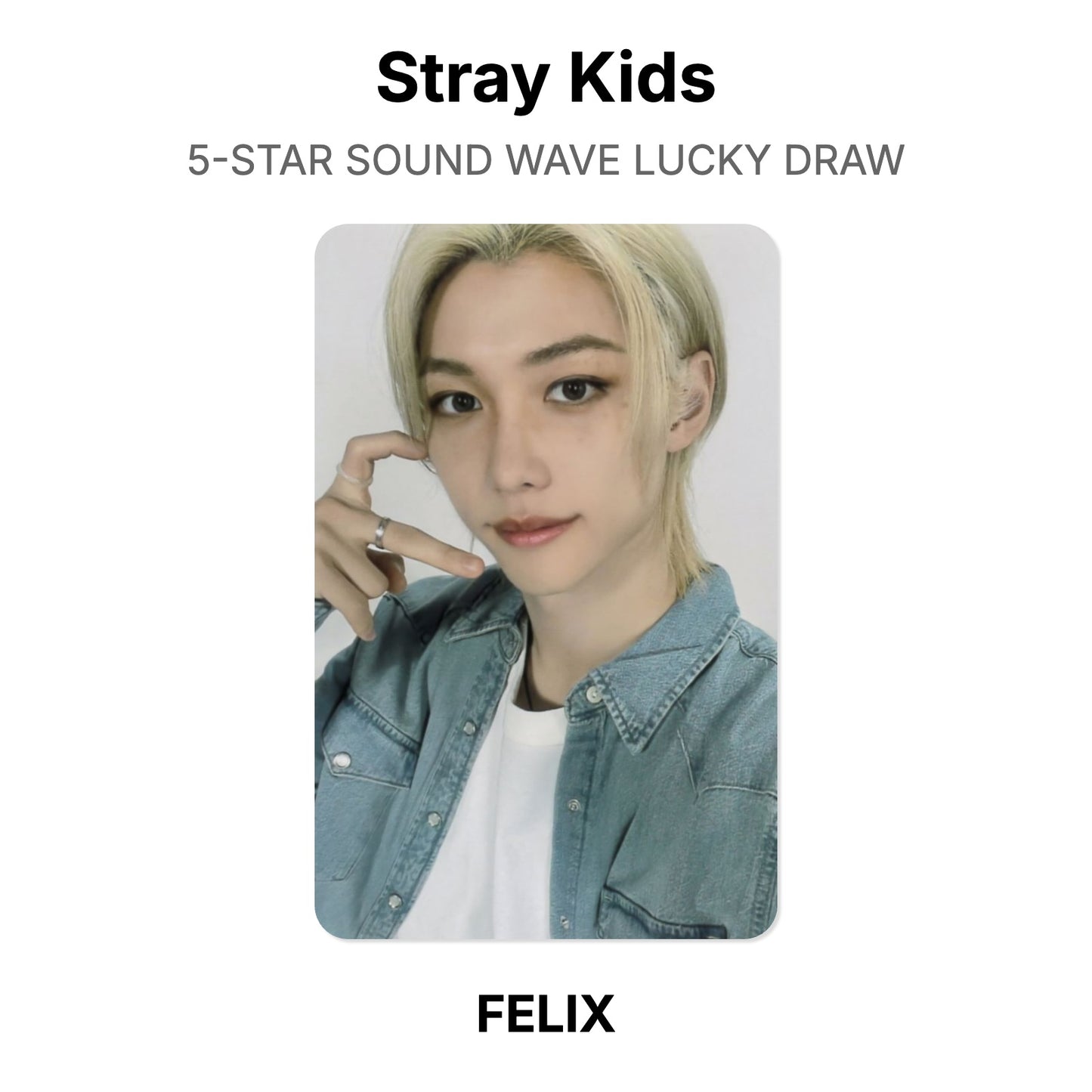 Stray Kids 5-STAR SOUND WAVE LUCKY DRAW Offizielle Photocard