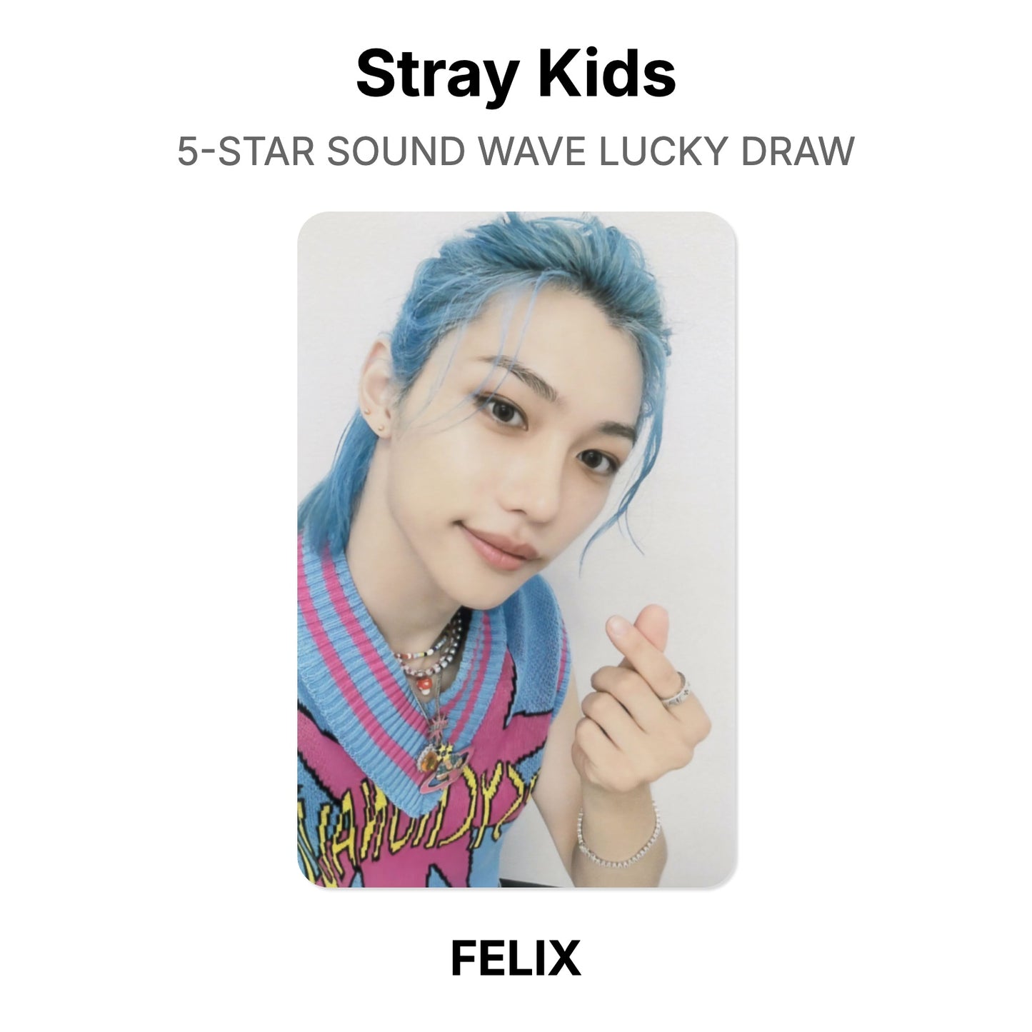 Stray Kids 5-STAR SOUND WAVE LUCKY DRAW Offizielle Photocard
