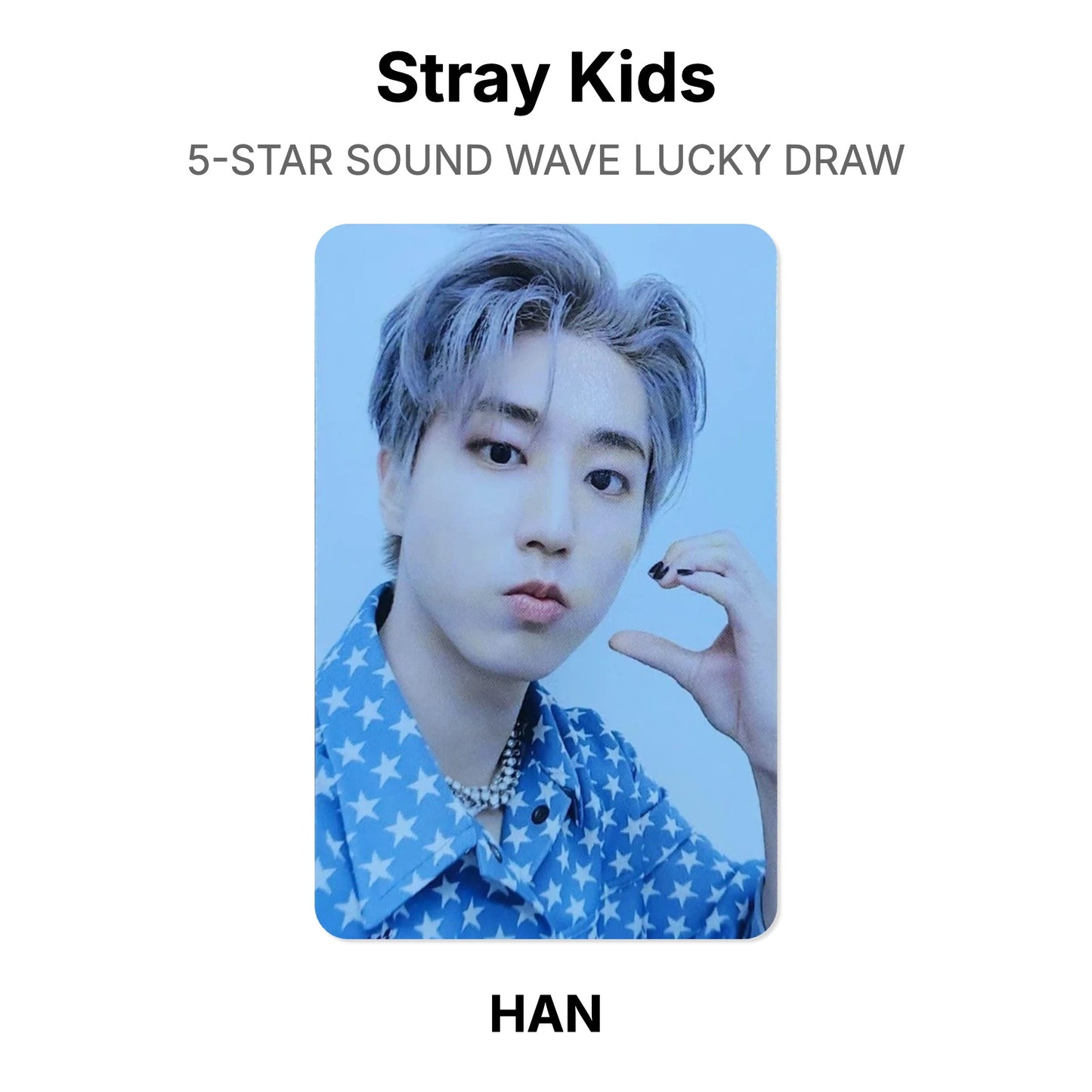 Stray Kids 5-STAR SOUND WAVE LUCKY DRAW Offizielle Photocard