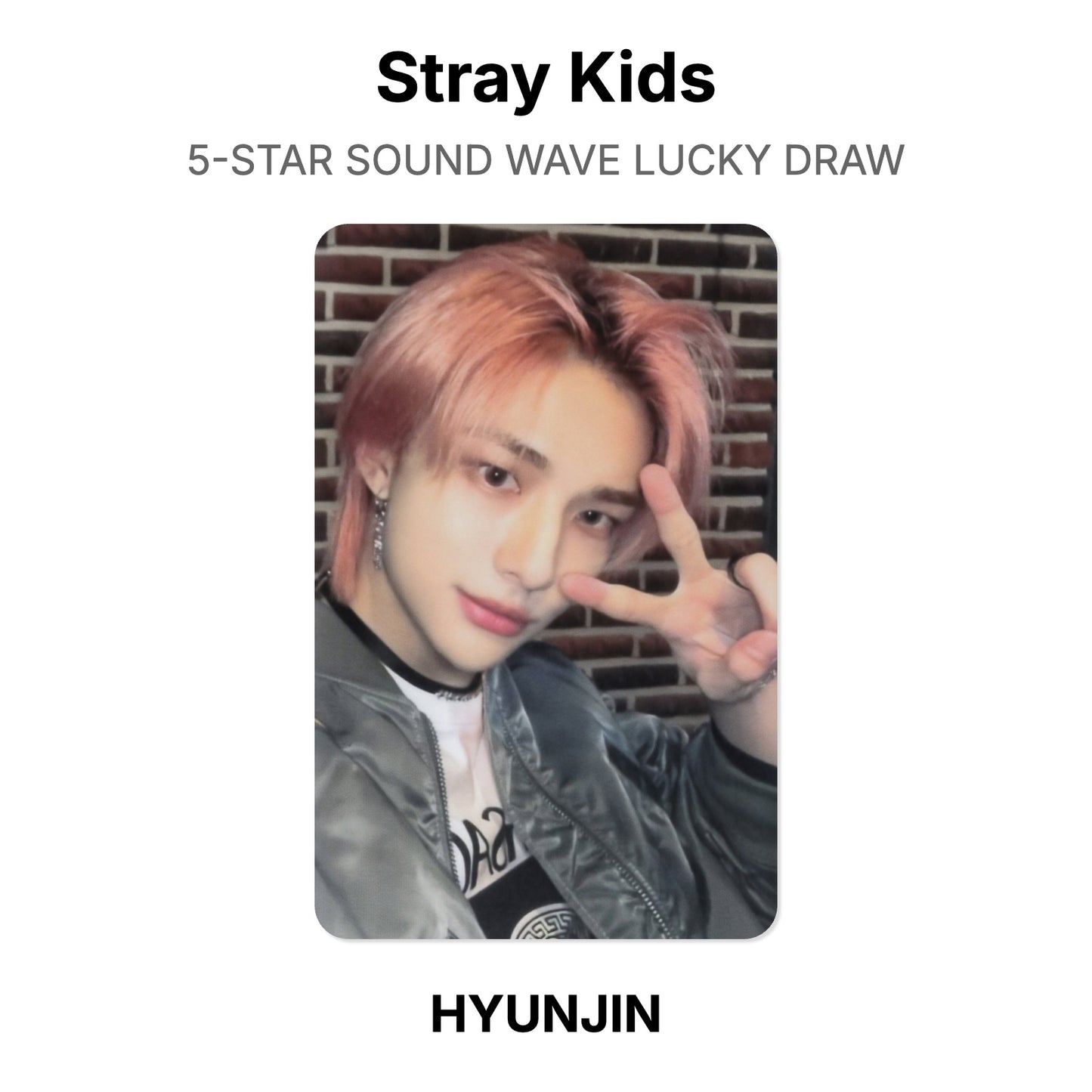 Stray Kids 5-STAR SOUND WAVE LUCKY DRAW Offizielle Photocard