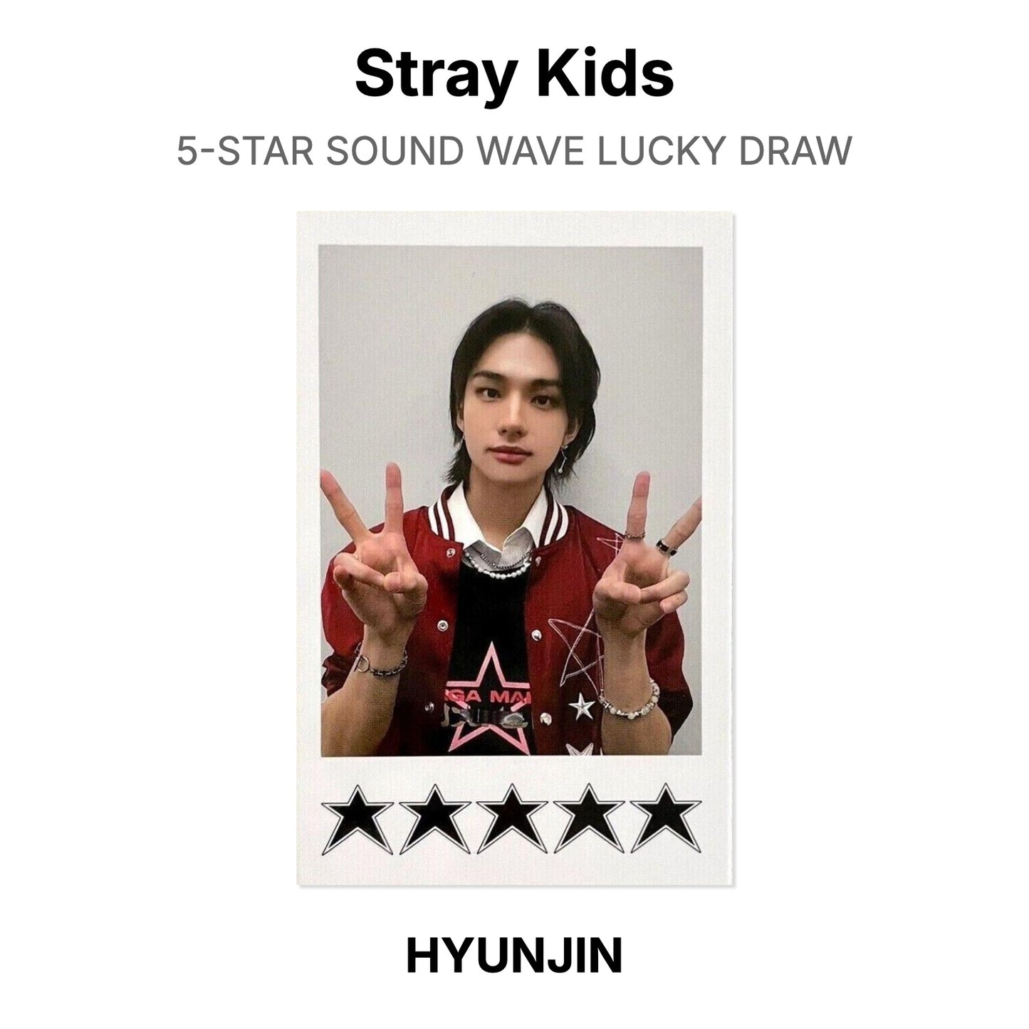 Stray Kids 5-STAR SOUND WAVE LUCKY DRAW Offizielle Photocard