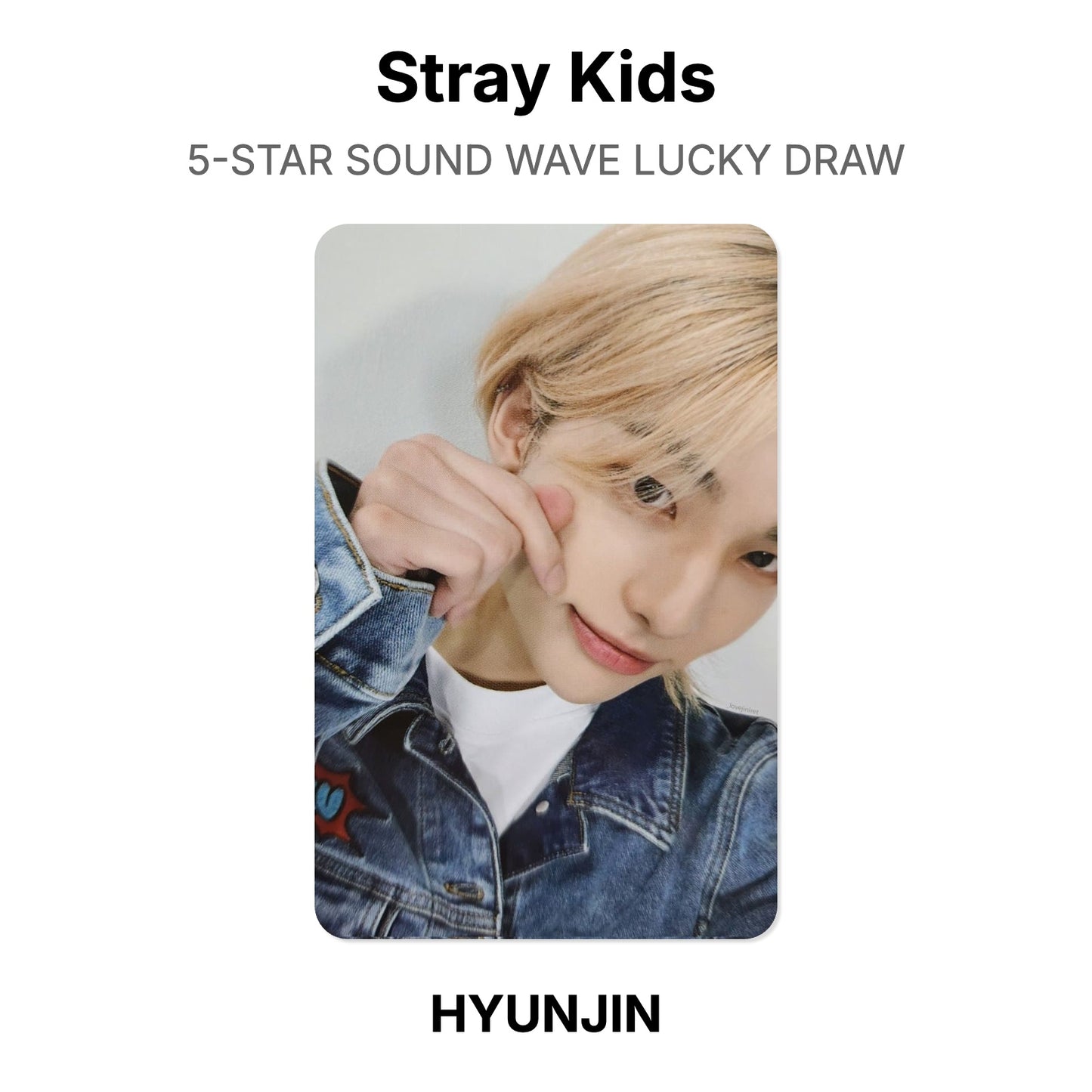 Stray Kids 5-STAR SOUND WAVE LUCKY DRAW Offizielle Photocard