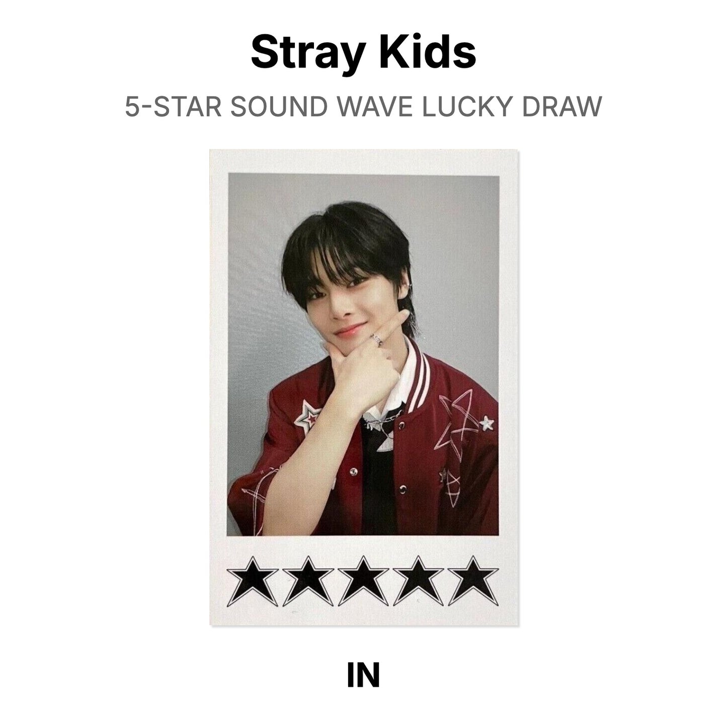 Stray Kids 5-STAR SOUND WAVE LUCKY DRAW Offizielle Photocard