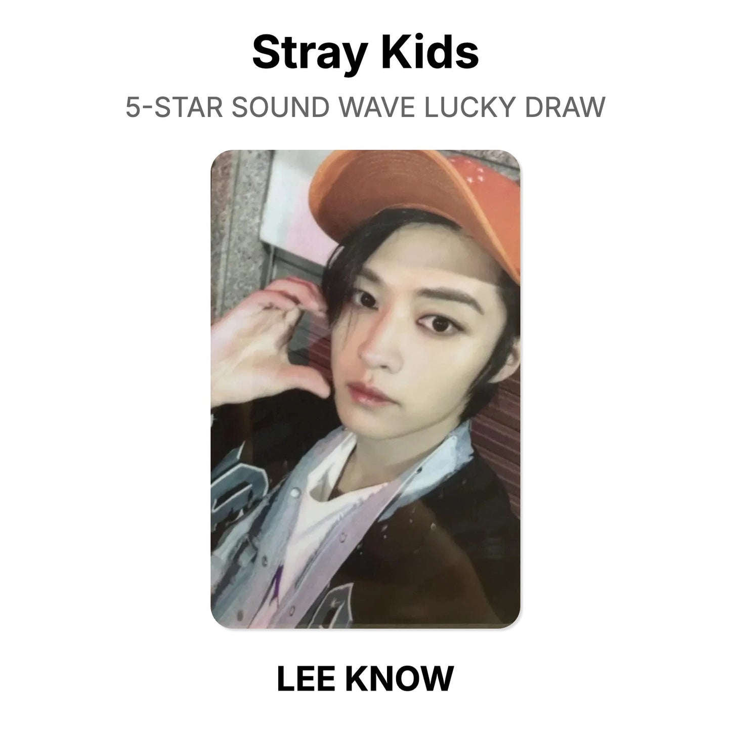 Stray Kids 5-STAR SOUND WAVE LUCKY DRAW Offizielle Photocard