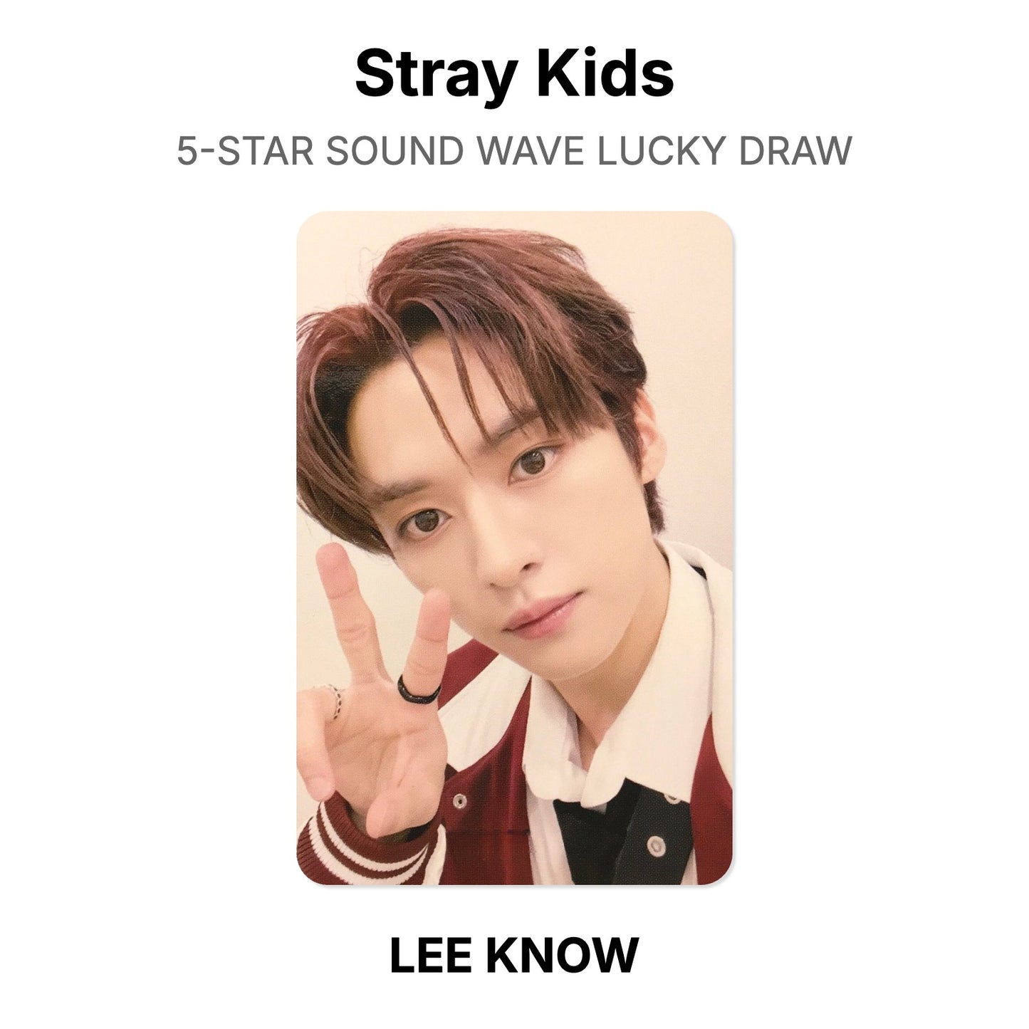 Stray Kids 5-STAR SOUND WAVE LUCKY DRAW Offizielle Photocard