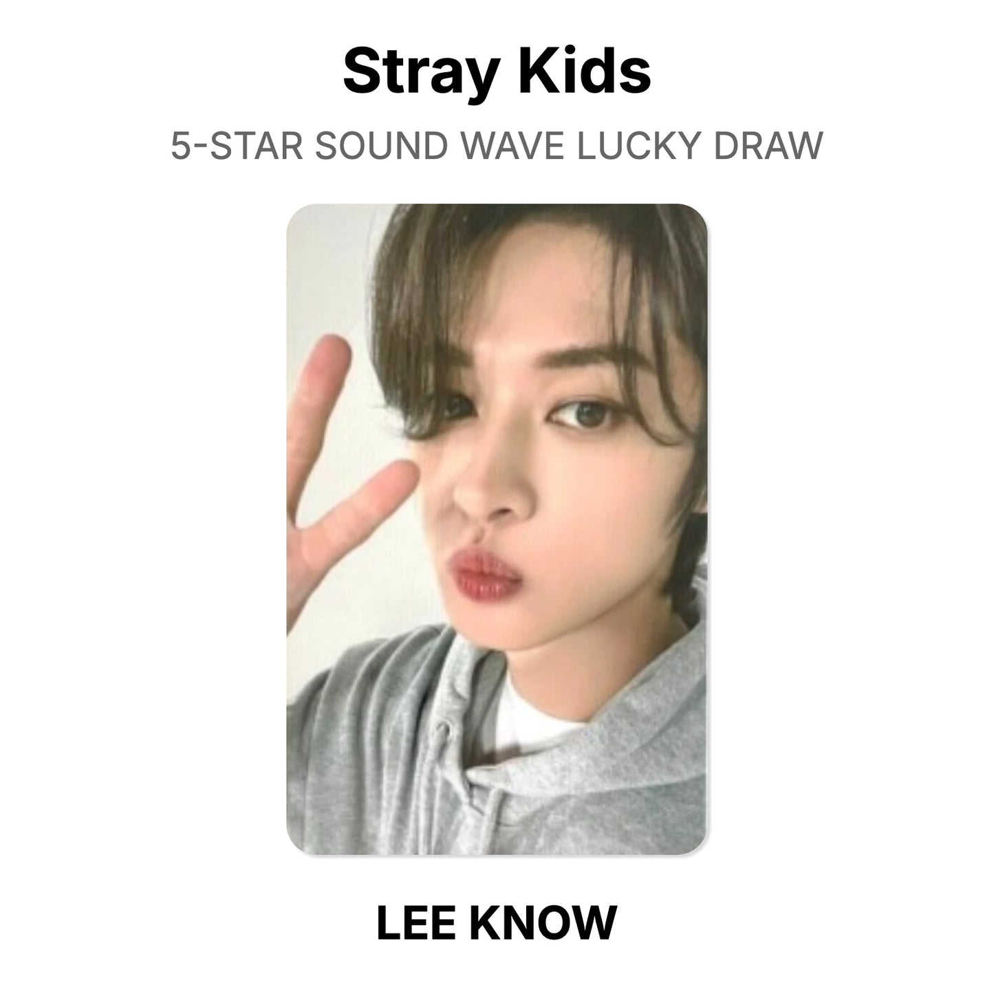 Stray Kids 5-STAR SOUND WAVE LUCKY DRAW Offizielle Photocard