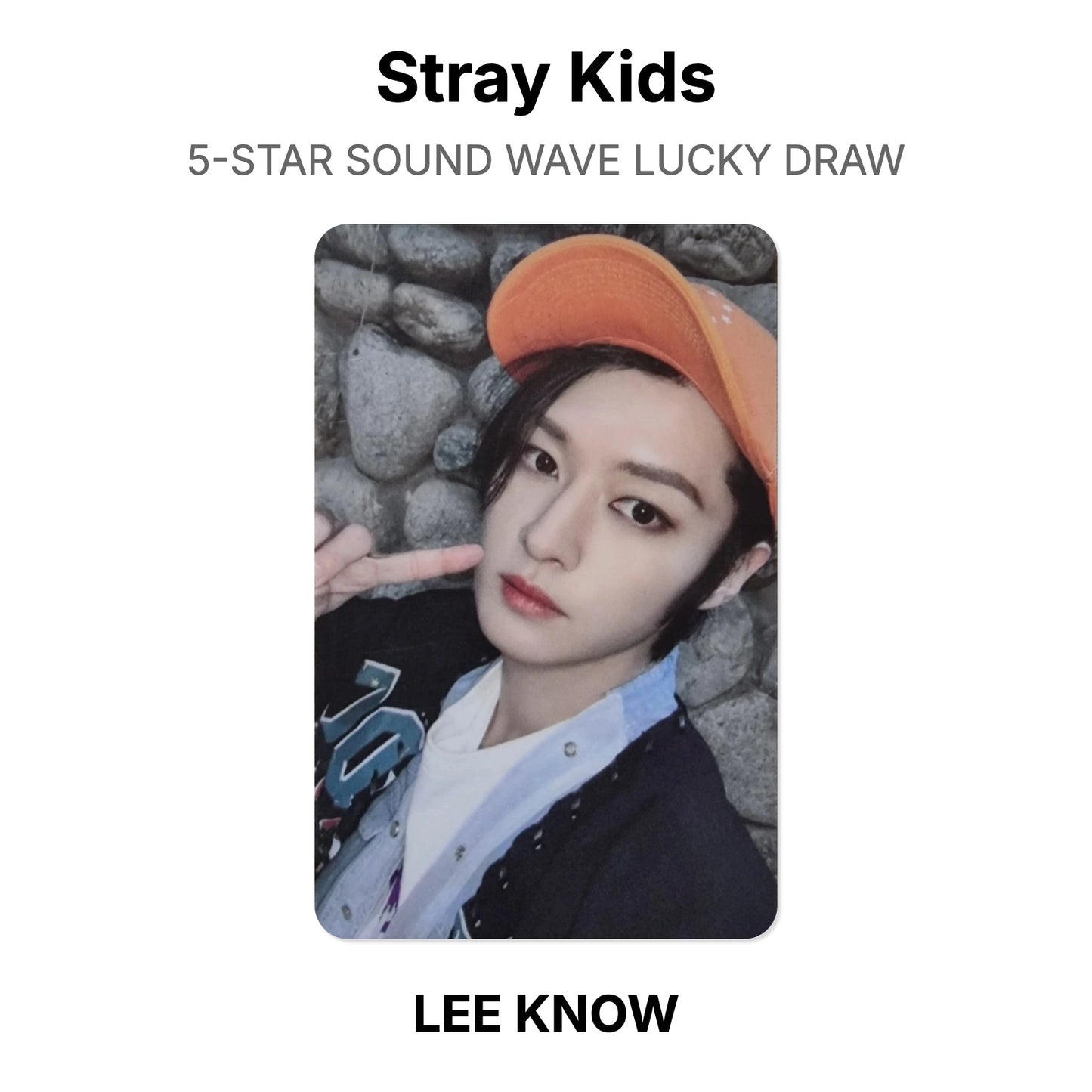 Stray Kids 5-STAR SOUND WAVE LUCKY DRAW Offizielle Photocard