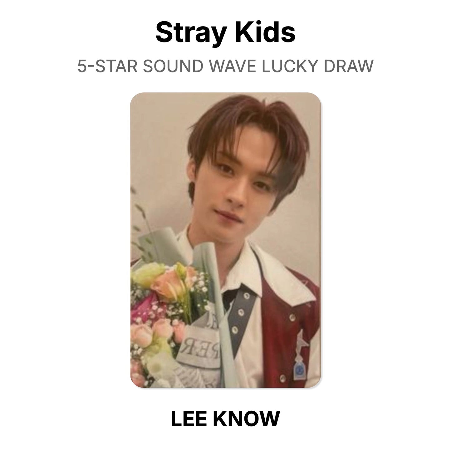 Stray Kids 5-STAR SOUND WAVE LUCKY DRAW Offizielle Photocard