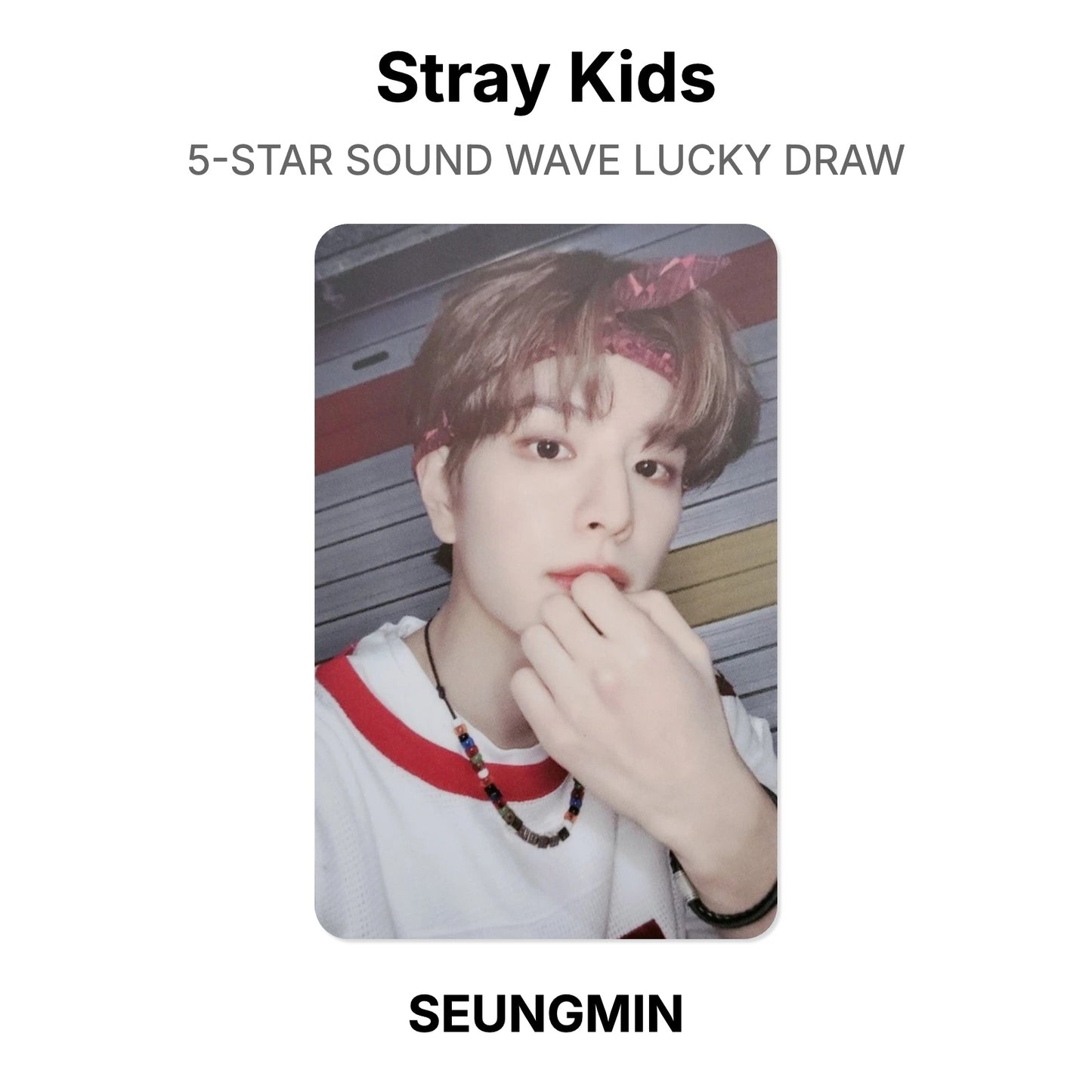 Stray Kids 5-STAR SOUND WAVE LUCKY DRAW Offizielle Photocard