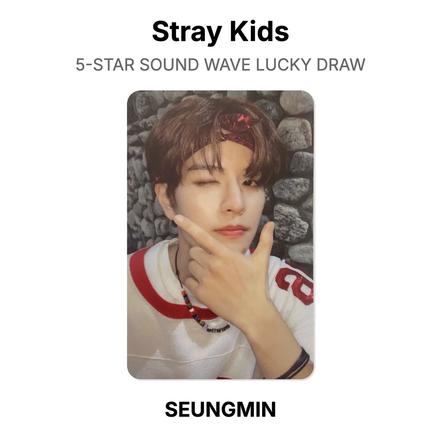 Stray Kids 5-STAR SOUND WAVE LUCKY DRAW Offizielle Photocard