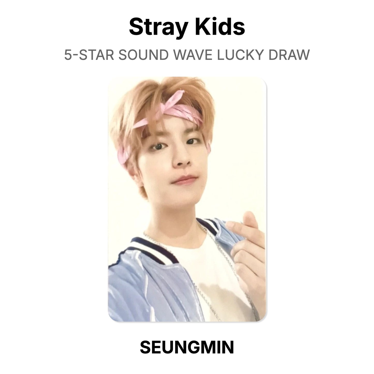 Stray Kids 5-STAR SOUND WAVE LUCKY DRAW Offizielle Photocard