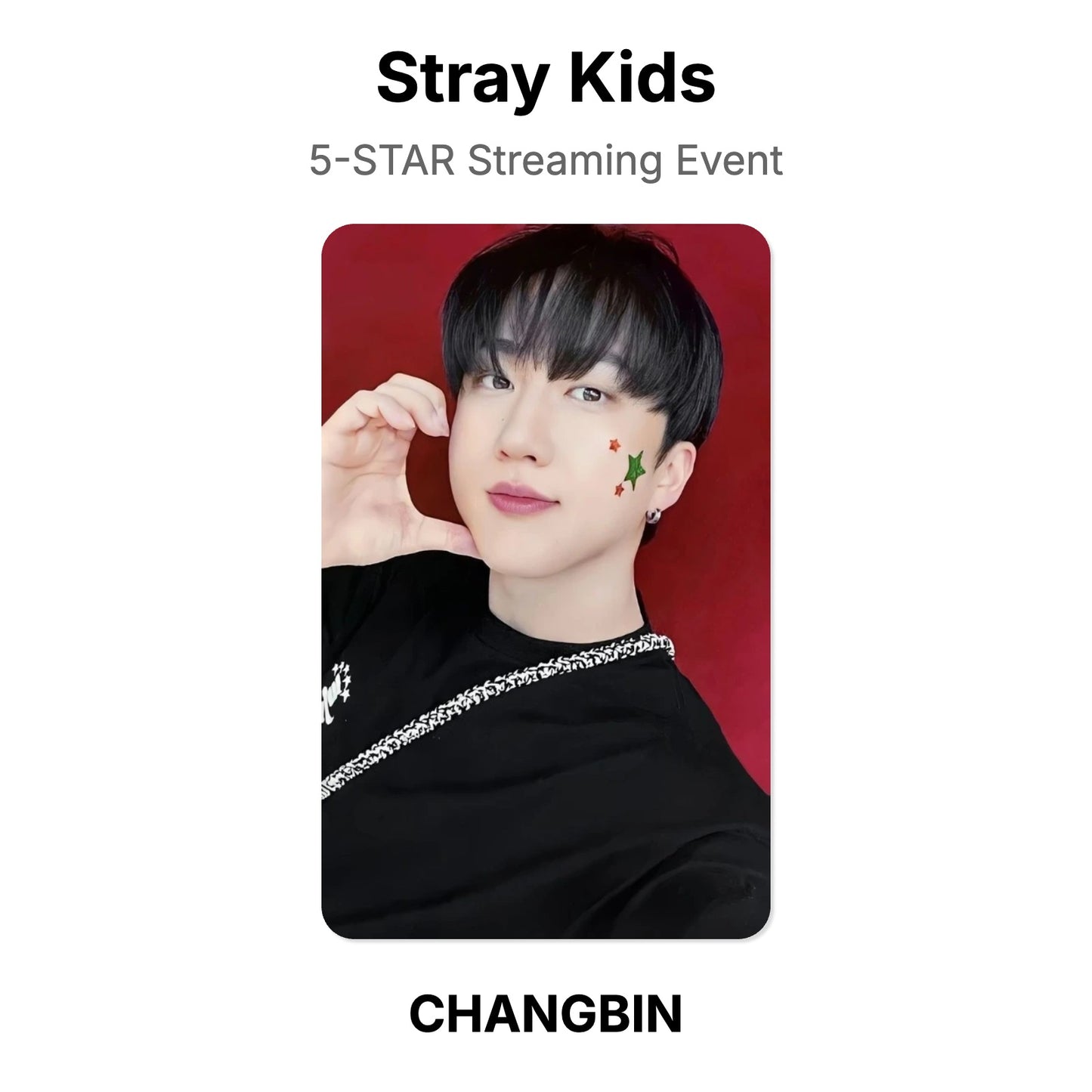 Stray Kids 5-STAR Streaming Event Official Photocard