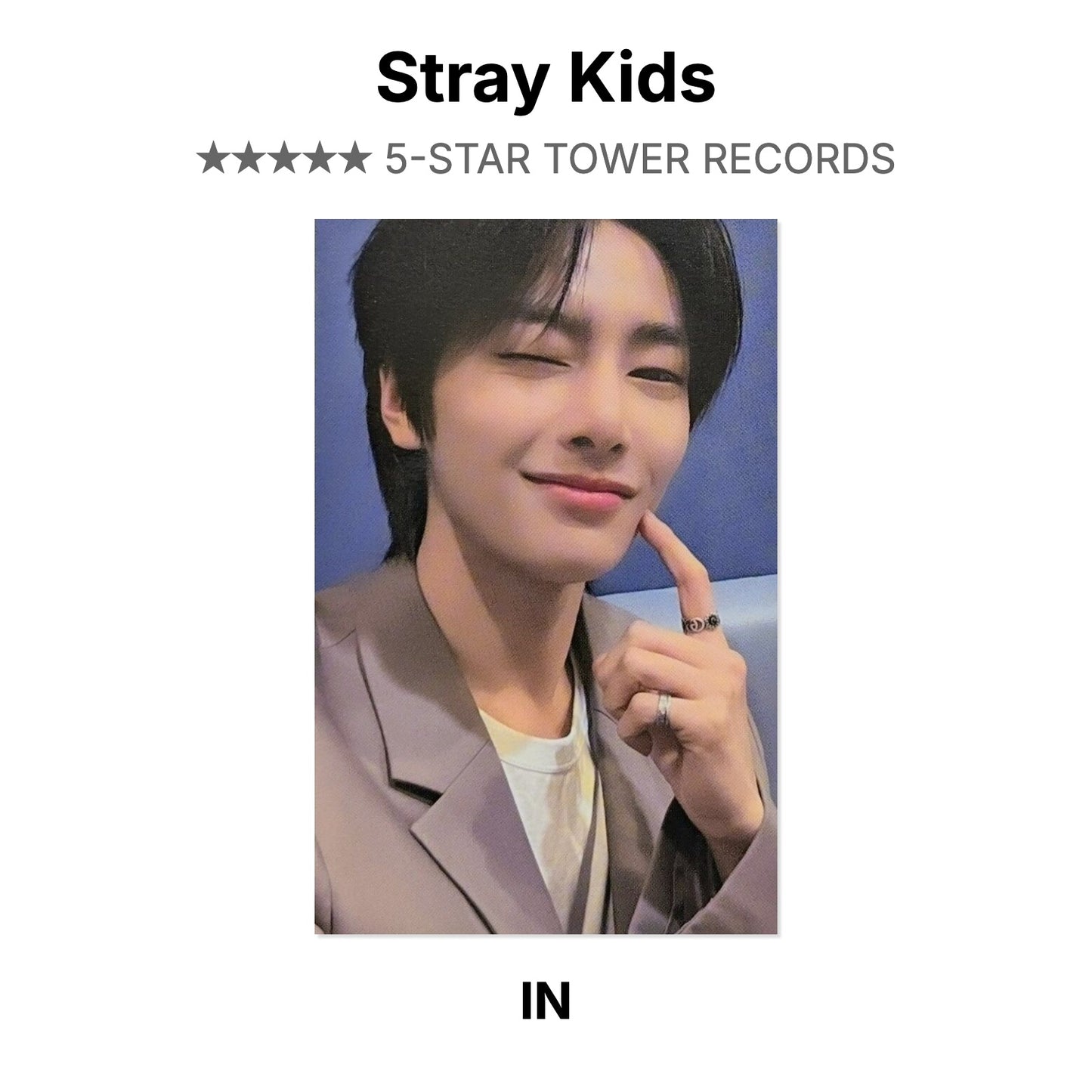 Stray Kids 5-STAR TOWER RECORDS Official Photocard