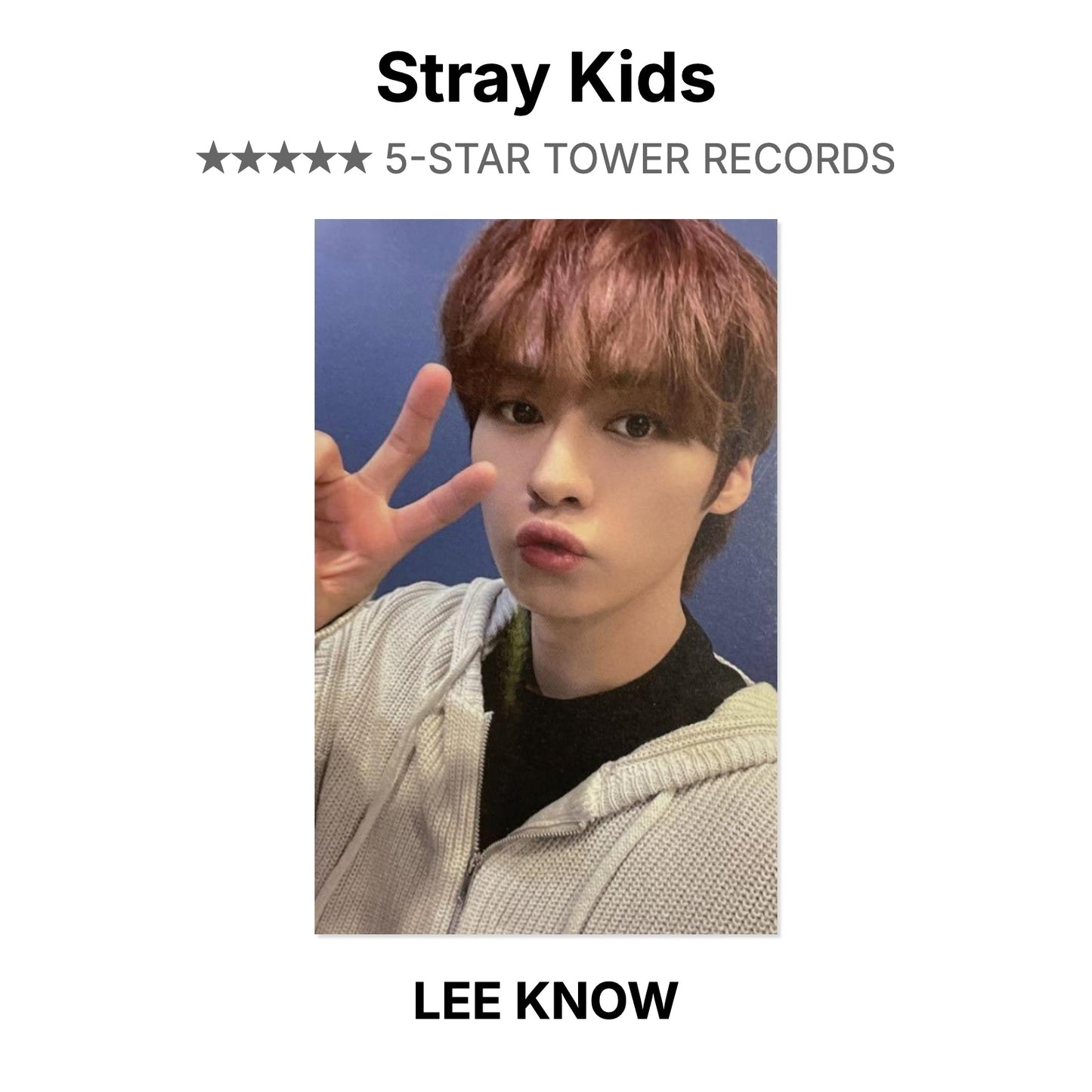Stray Kids 5-STAR TOWER RECORDS Official Photocard